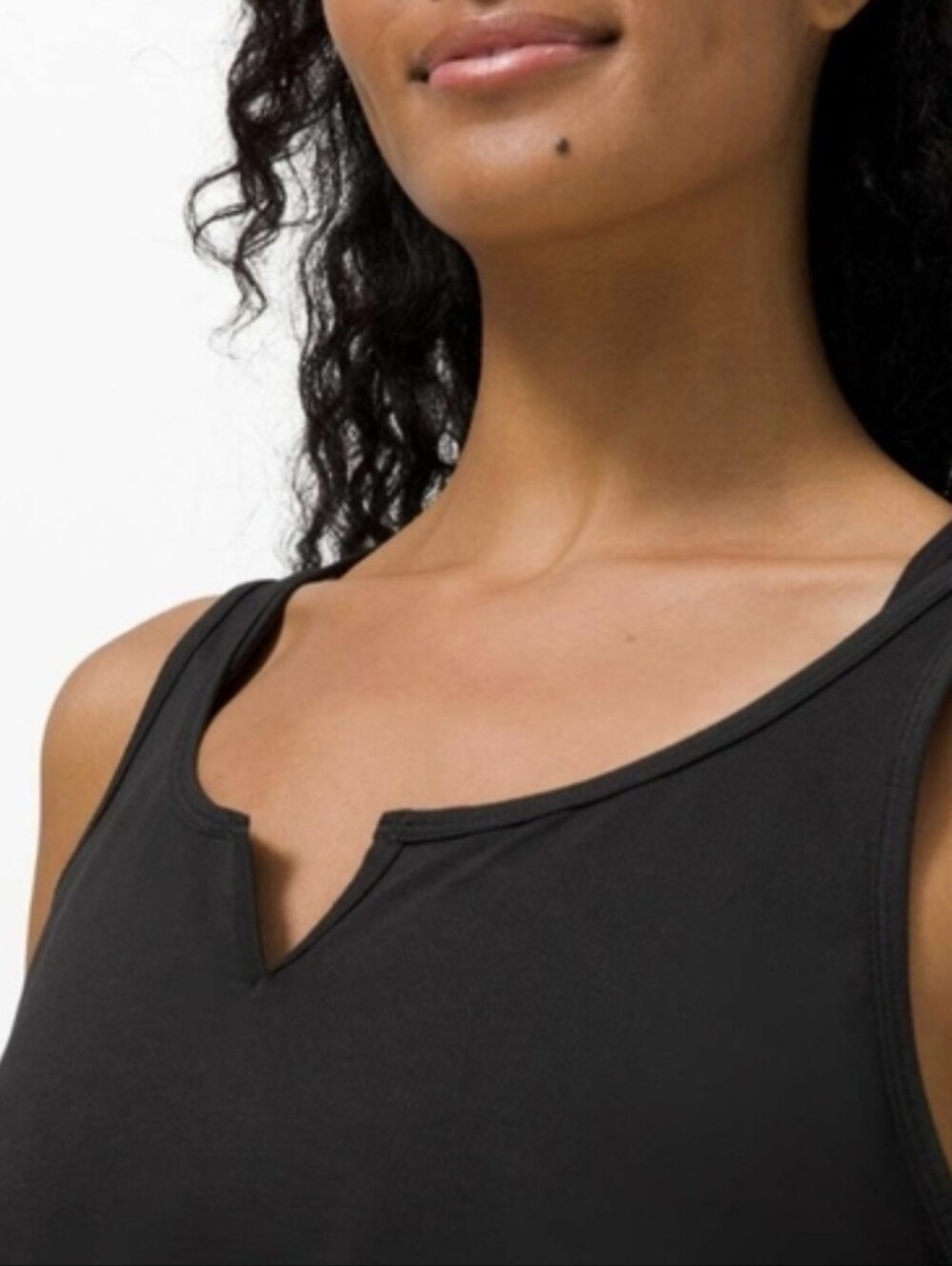 lululemon Black V-Notch Henley Tank Top~ SZ:4